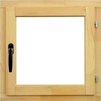 Okno Dřevěné okno O1, P, 60 × 60 cm, jednosklo, pravé, borovice