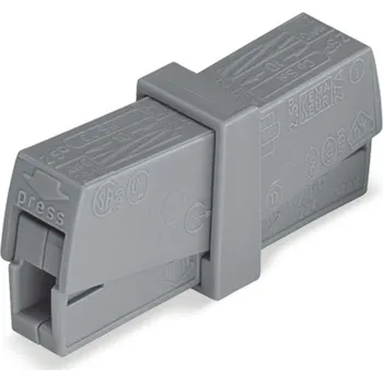 Wago Svorka krabicová 224-201, bez páčky,průchozí, 2 připojovací body, 10 ks WG224-201/10