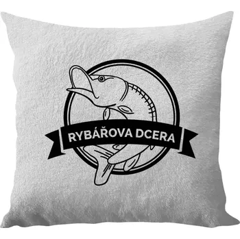 Polštář Polštář bílý 40x40 cm - dlouhý chlup Rybářova dcera