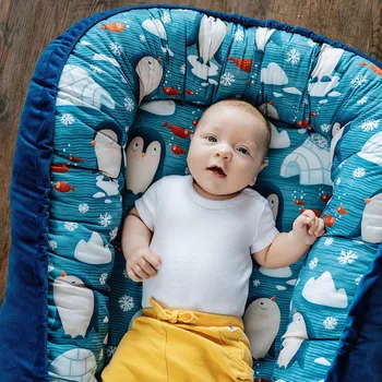 Hnízdečko pro miminko Lily is sailing Hnízdečko Tučňáčci navy