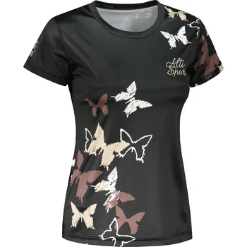 Dámské tričko Dámské funkční triko premium ALTISPORT VOJ/ALW002TR01 ČERNOHNĚDÁ S