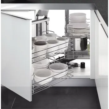 Nábytkové kování KASITA slepý roh s tlumením, 900 x 510 mm, levý