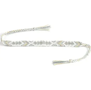 Náramek Náramek přátelství z bavlnek - Iguazu Mist Béžová