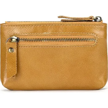 Peněženka Malé kožené peněženky na mince Barva (Varianta): žlutá1