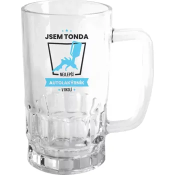 Sklenice Půllitr pro autolakýrníky - Nejlepší v okolí - autolakýrník - čirý