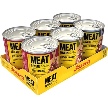 Krmivo pro psa Josera Meatlovers menu, kombinované balení, 6 × 800 g
