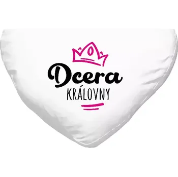 Polštář Polštář srdce 40x35 cm Dcera královny