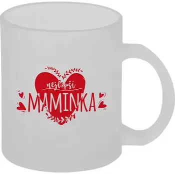 Hrnek 330 ml - skleněný matný Nejlepší maminka