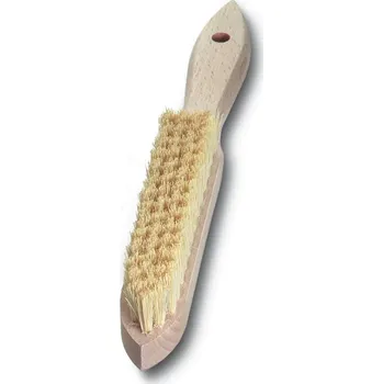 Drátěný kartáč Lessmann 109741 | Ruční kartáč Standard dřevěná rukojeť 4-radová, fíber biely