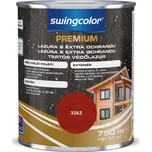 Swingcolor PREMIUM Lazura s dlouhodobou ochranou, třešňově červená, polomatná, 750 ml 6189.T0750.3563