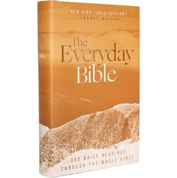 Cizojazyčná kniha NKJV, The Everyday Bible, Hardcover, Red Letter, Comfort Print - Thomas Nelson