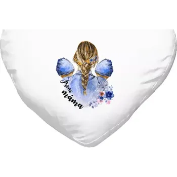 Polštář Polštář srdce 40x35 cm Jsem máma - dva chlapečci