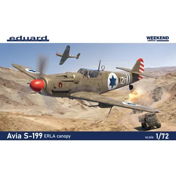 Plastikový model Eduard 1/72 Avia S-199 ERLA canopy (Weekend)
