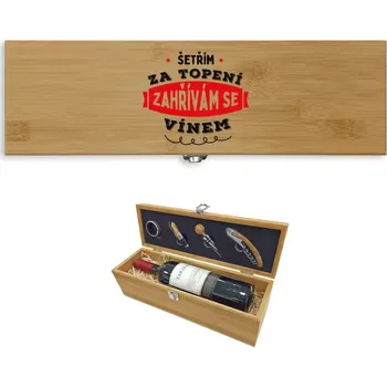 Dárková sada na víno Zahřívám se vínem