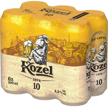 Pivo Velkopopovický Kozel 10 Světlé Výčepní 6x0,5l