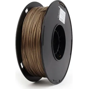 Filament GEMBIRD Tisková struna (filament) PLA PLUS, 1,75mm, 1kg, zlatá metalická