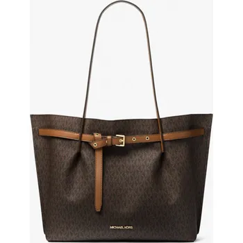 Michael Kors kabelka Emilia large shopper kabelka logo brown