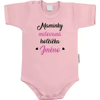 Kojenecký body Dětské body s krátkým rukávem Maminky milovaná holčička