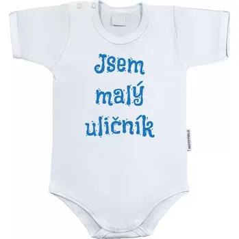 Kojenecký body Dětské body s krátkým rukávem Jsem malý uličník