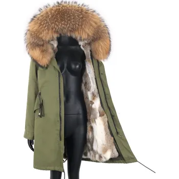 Dámská parka Dámská parka na zimu z pravé kožešiny Velikost: S, Barva (Varianta): 16