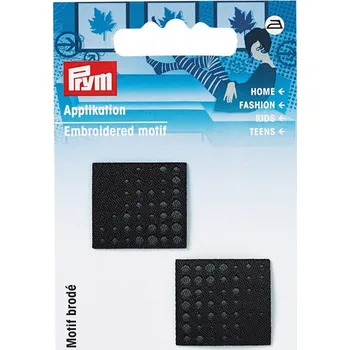Nášivka PRYM Nášivka polotón, nažehlovací, černá/šedá