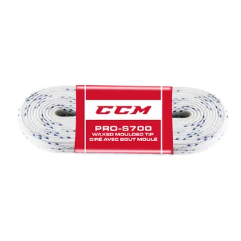 Tkaničky do bot Tkaničky CCM Proline Bavlněné 305cm, bílá, 120" CCM