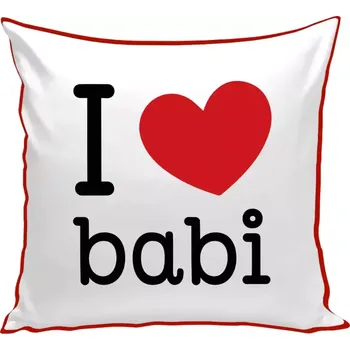 Polštář Polštář barevný 32x32 cm I love babi