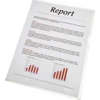 ESSELTE Desky L Standard, matný, A4, 85 mikronů, pomerančový povrch, ESSELTE ,balení 100 ks 17399