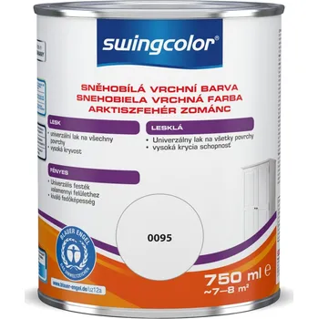 Lak na dřevo Swingcolor Bílý email, sněhobílý, lesklý, 750 ml 6167 750ML 0095