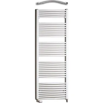 Radiátor Admiral Koupelnový radiátor MYRA II, 600 × 1320 mm, 795 W, oblý, teplovodní, bílý KDO22 600/1320