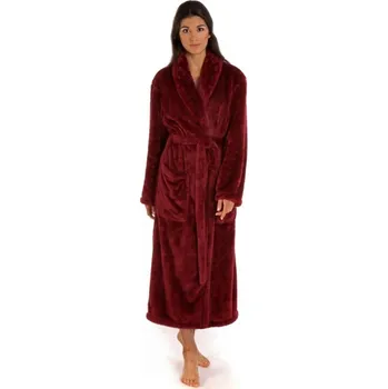 Dámský župan AKCE - Dámský župan se šálovým límcem Lilly 2119 3651 vínový - Vestis S