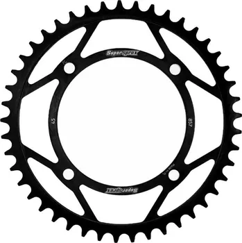 Řetězová sada pro motocykl SUPERSPROX rozeta 857 45 YAMAHA XV 125 VIRAGO, XVS 125, TT 600RE (JTR857.45) barva černá ocelová (SUPERSPROX rozeta 857 45 YAMAHA XV 125 VIRAGO, XVS 125, TT 600RE (JTR857.45) barva černá ocelová)
