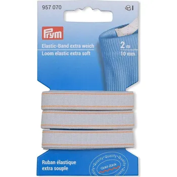 PRYM Pruženka extra jemná, 10 mm, bílý, 2 m