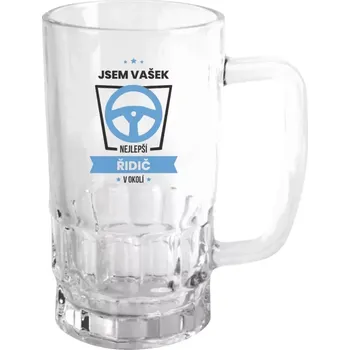 Sklenice Půllitr skleněný Nejlepší v okolí - řidič