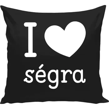 Polštář Polštář černý 40x40 cm I love ségra