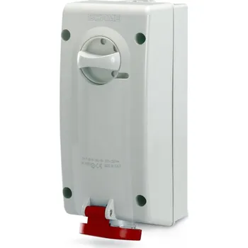 vypínač a zásuvka SCAME Zásuvka ADVACE 2 16A/5P s vyp. IP44 560.1687