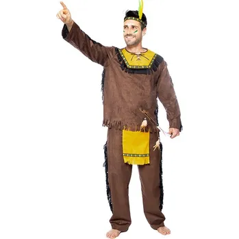 Funiglobal - Deluxe kostým indián pro muže - S