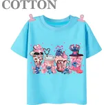 Lilo & Stitch Dětské modré triko s potiskem na motivy oblíbené pohádky "Lilo a Stitch" Barva: modrá 2023100802, Velikost: 110