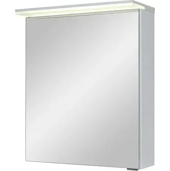 barva a nátěr na dřevo Riva Matrix Zrcadlová skříňka s LED osvětlením, 60 × 72,4 × 26 cm, bílá AM-TLM-604-07