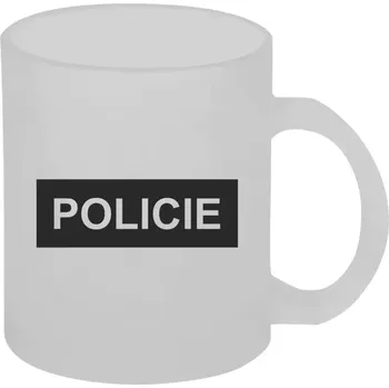 Hrnek 330 ml - skleněný matný Policie
