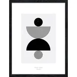 Fotorámeček Kyoto, 30 × 40 cm, dřevěný, černý RA-15099