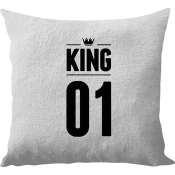 Polštář Polštář bílý 40x40 cm - dlouhý chlup King s vlastním číslem