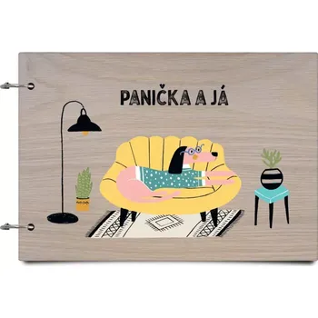 Fotokniha Dřevěné album se sponami Panička a já