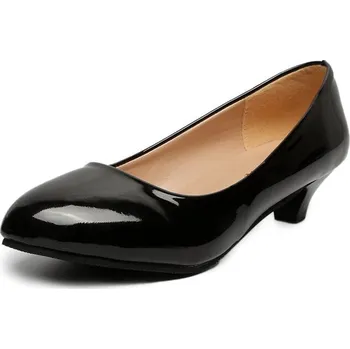 Dámské lodičky Lodičky s kulatou špičkou na kitten heel Velikost: 35, Barva (Varianta): Černá 1