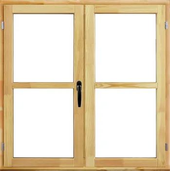 Okno TREND Dřevěné okno O2, L, 120 × 120 cm, dvojsklo, levé, borovice