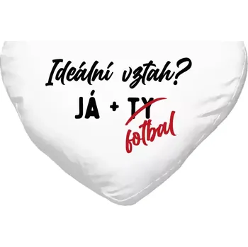 Polštář Polštář srdce 40x35 cm Ideální vztah