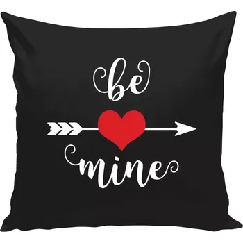 Polštář Polštář černý 40x40 cm Be mine