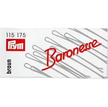 PRYM Sponky do vlasů hladké, 4 cm, 12 ks, tmavý blond