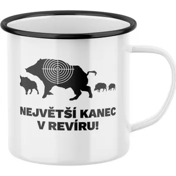 Plecháček s potiskem Největší kanec v revíru