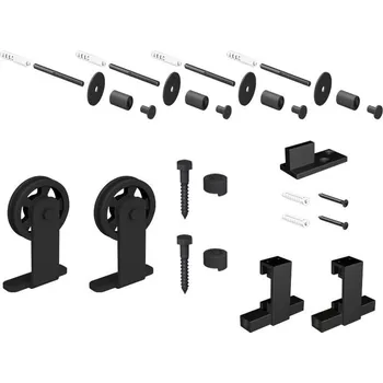 Nábytkové kování ROC Design Sada pro posuvné dveře MODI, 410 mm, matná černá&nbsp;219-241
